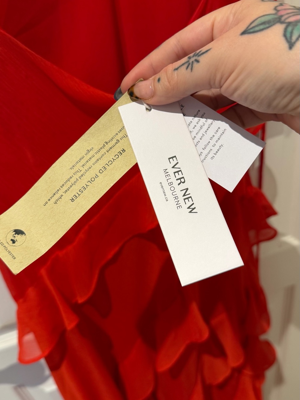 Ever New Red Ruffle Maxi Dress - Picture 3 of 5